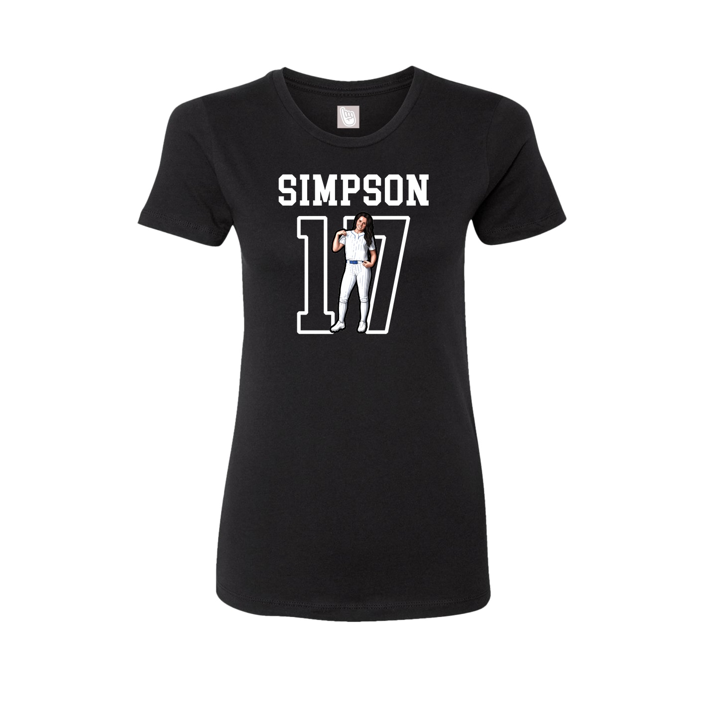 Fitted Women's Tee — Shirsey in Black