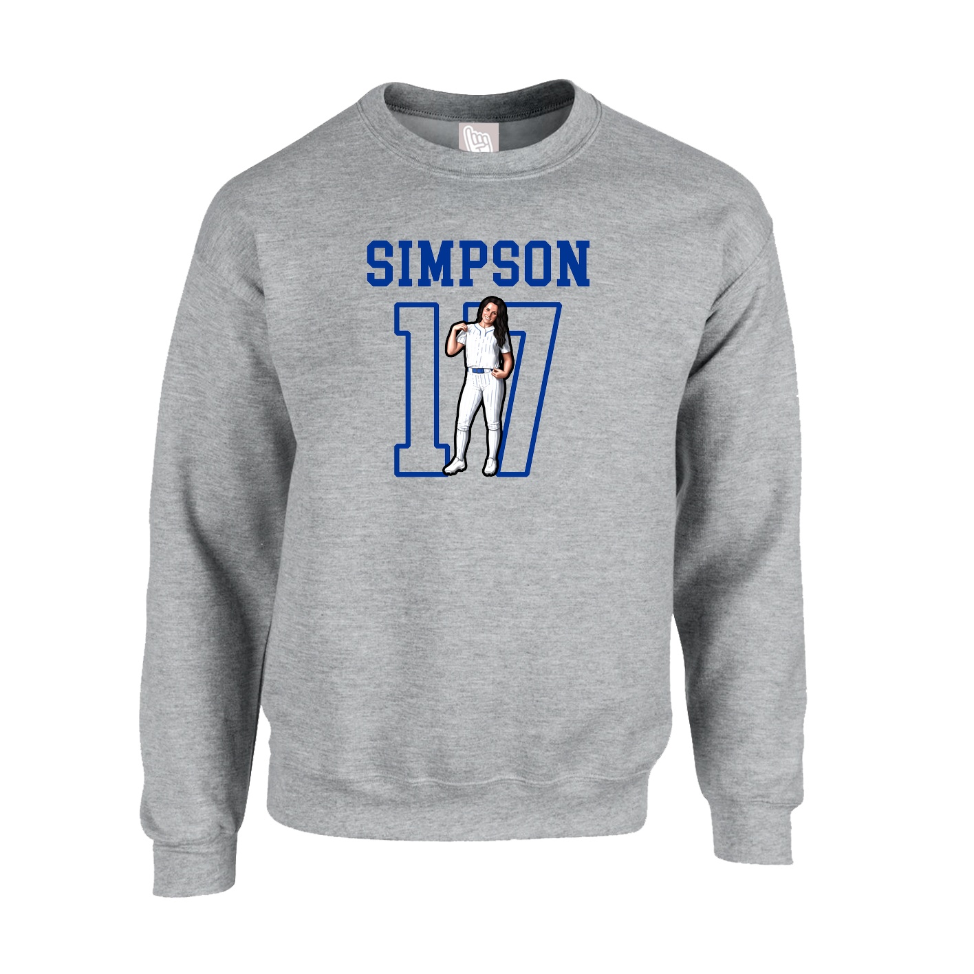 Fleece Crew — Shirsey in Grey
