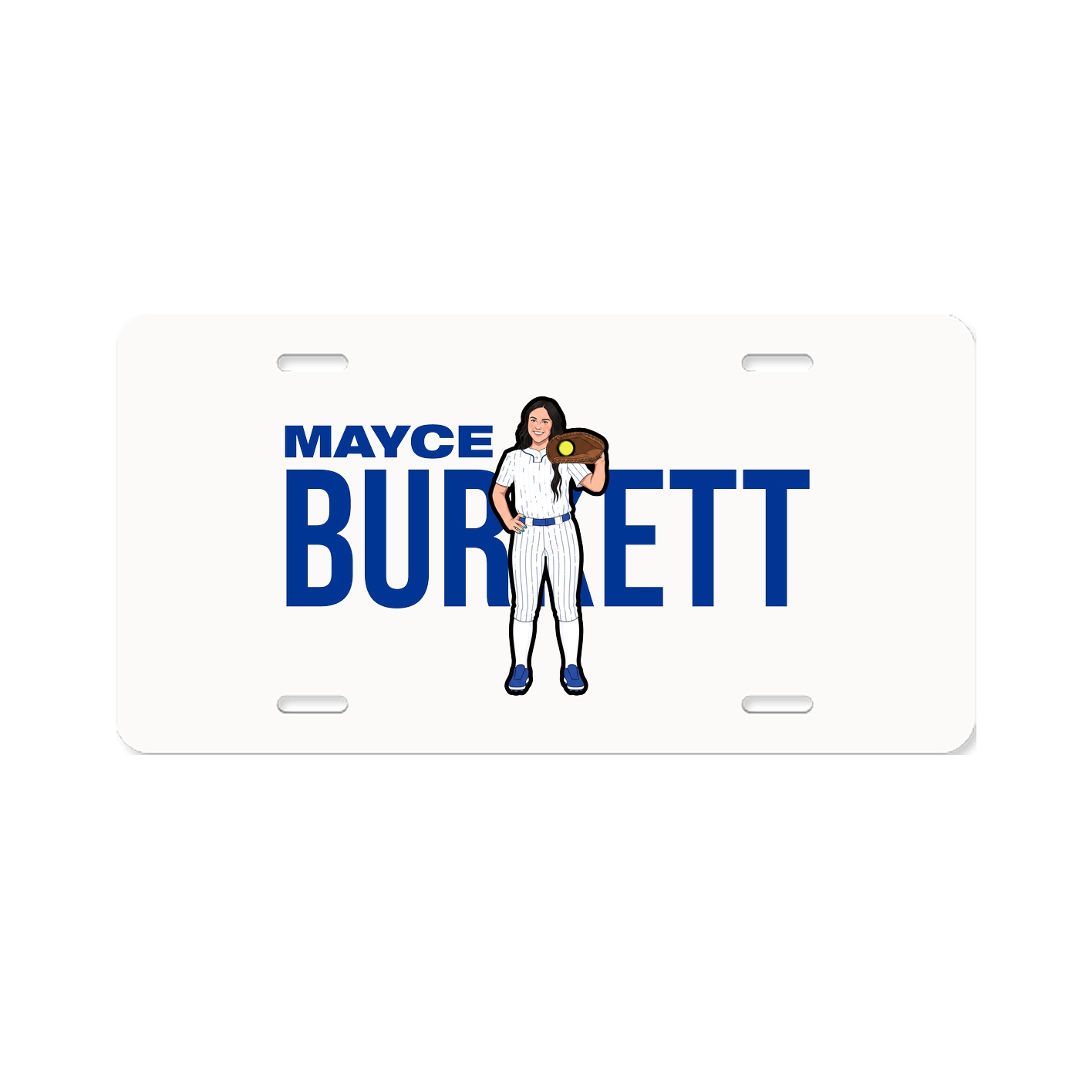 License Plate — Player Name in Classic
