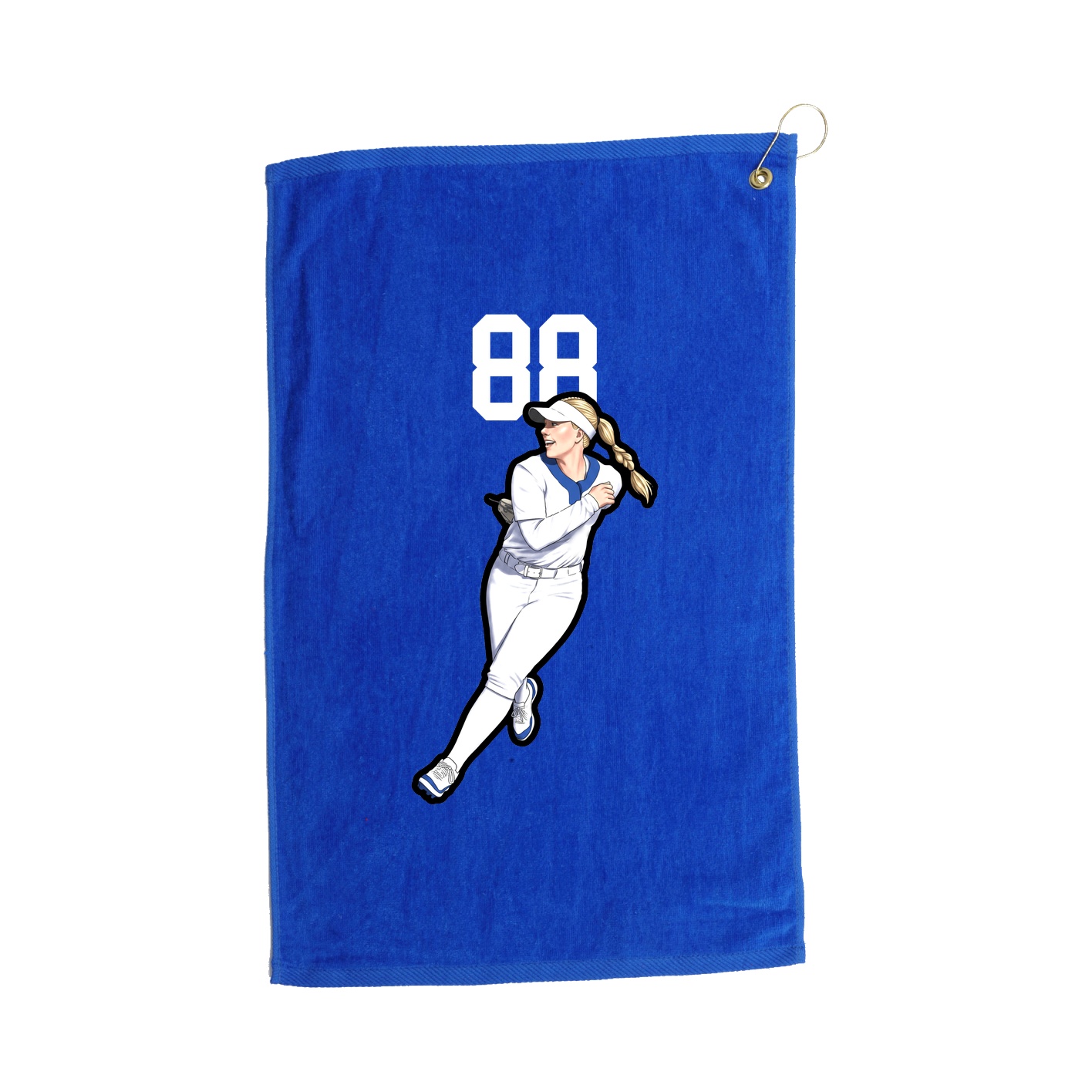 Golf Towel — Number Top in Royal