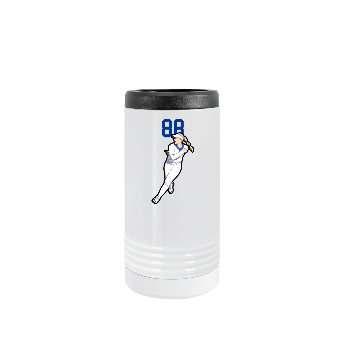 Slim Beverage Holder — Number Top in White
