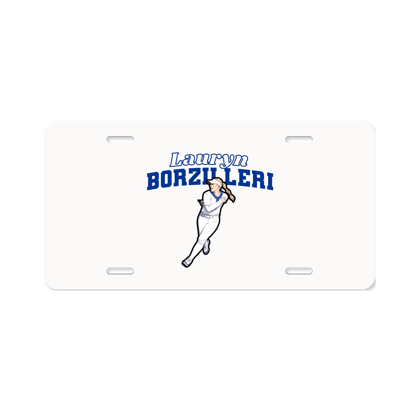 License Plate — Name Arch in Classic
