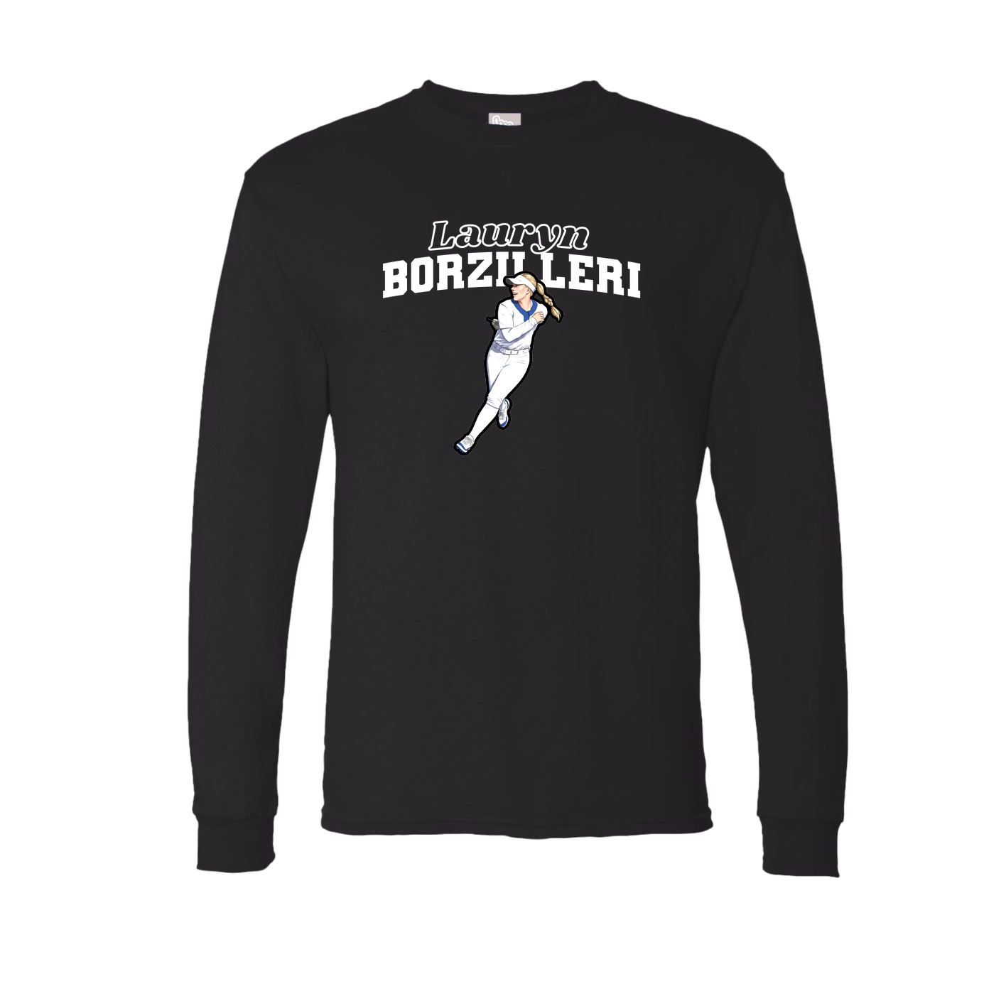 Long Sleeve Tee — Name Arch in Black