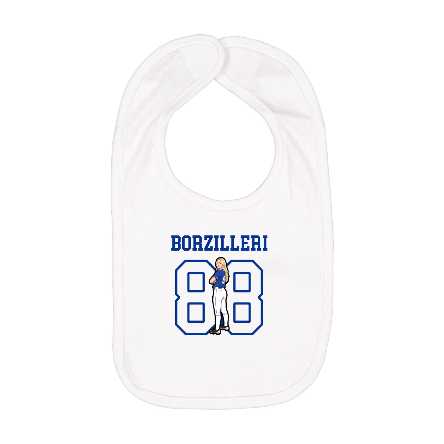 Infant Bib — Shirsey in White