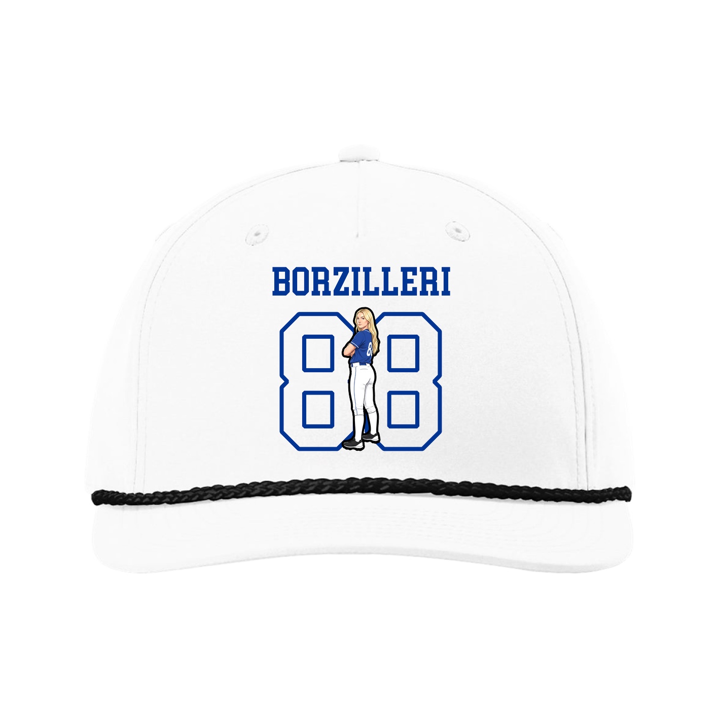 Five-Panel Classic Rope Cap — Shirsey in White