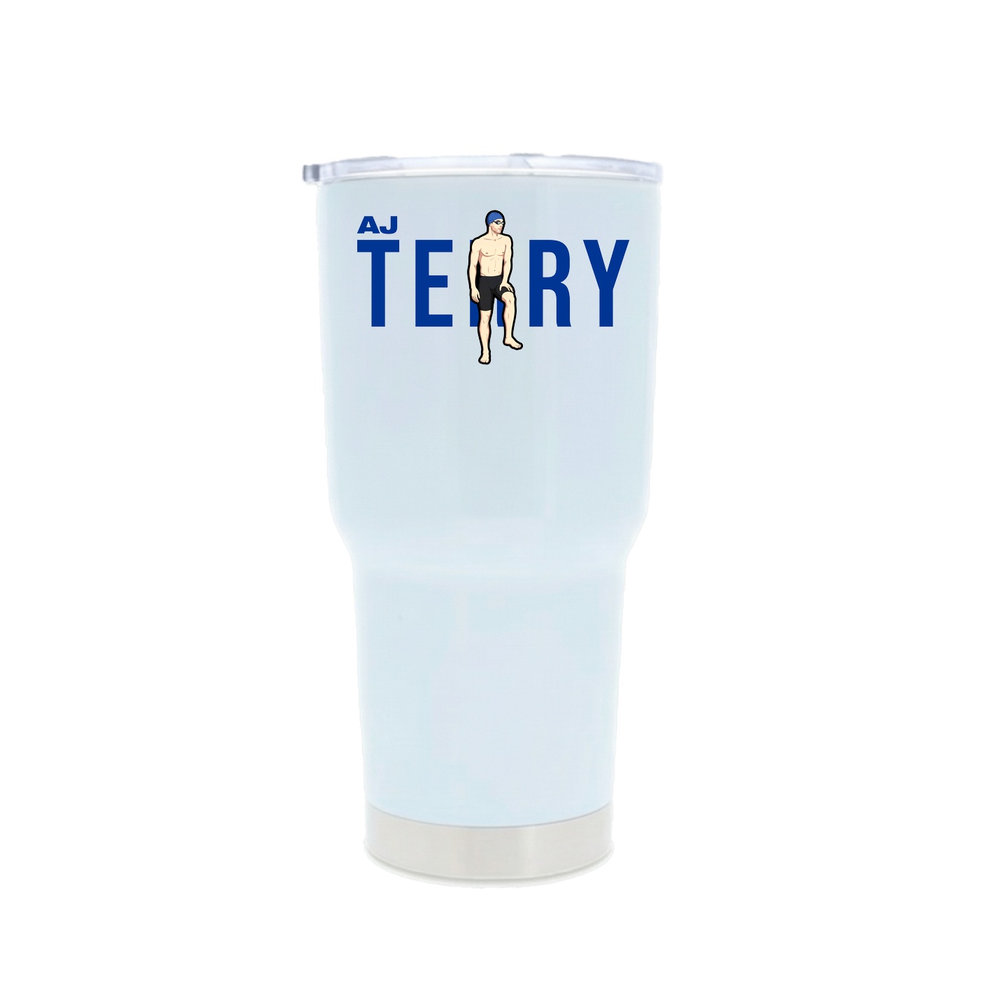30oz Stainless Steel Tumbler — Player Name in White