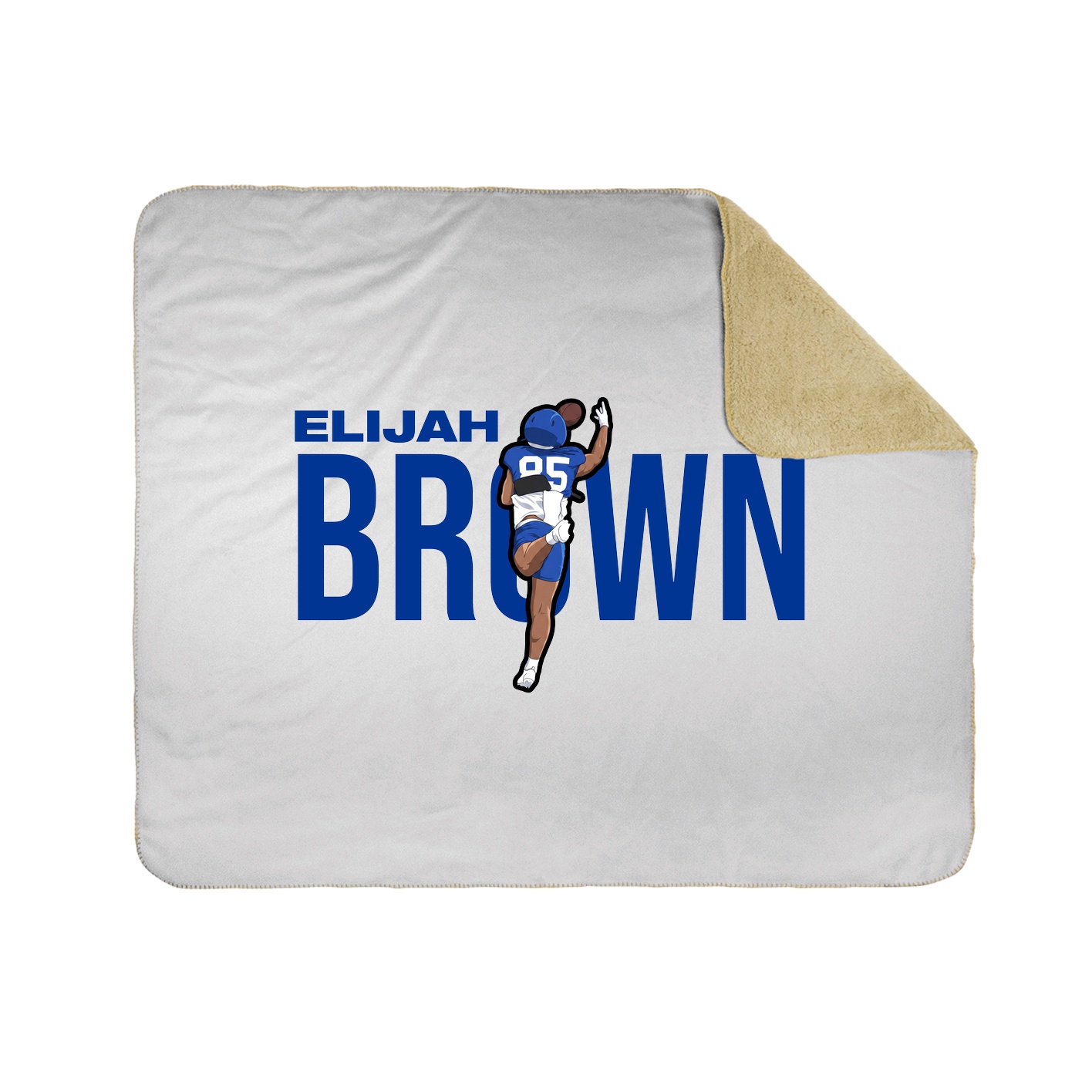 Throw Blanket — Player Name in White