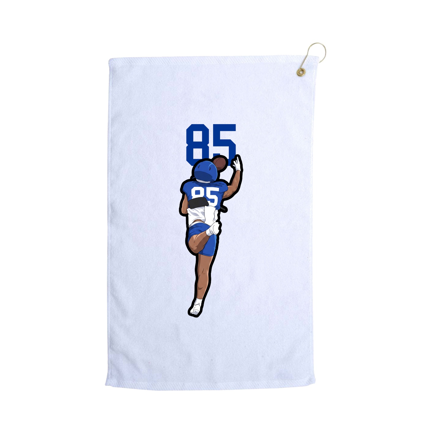 Golf Towel — Number Top in White