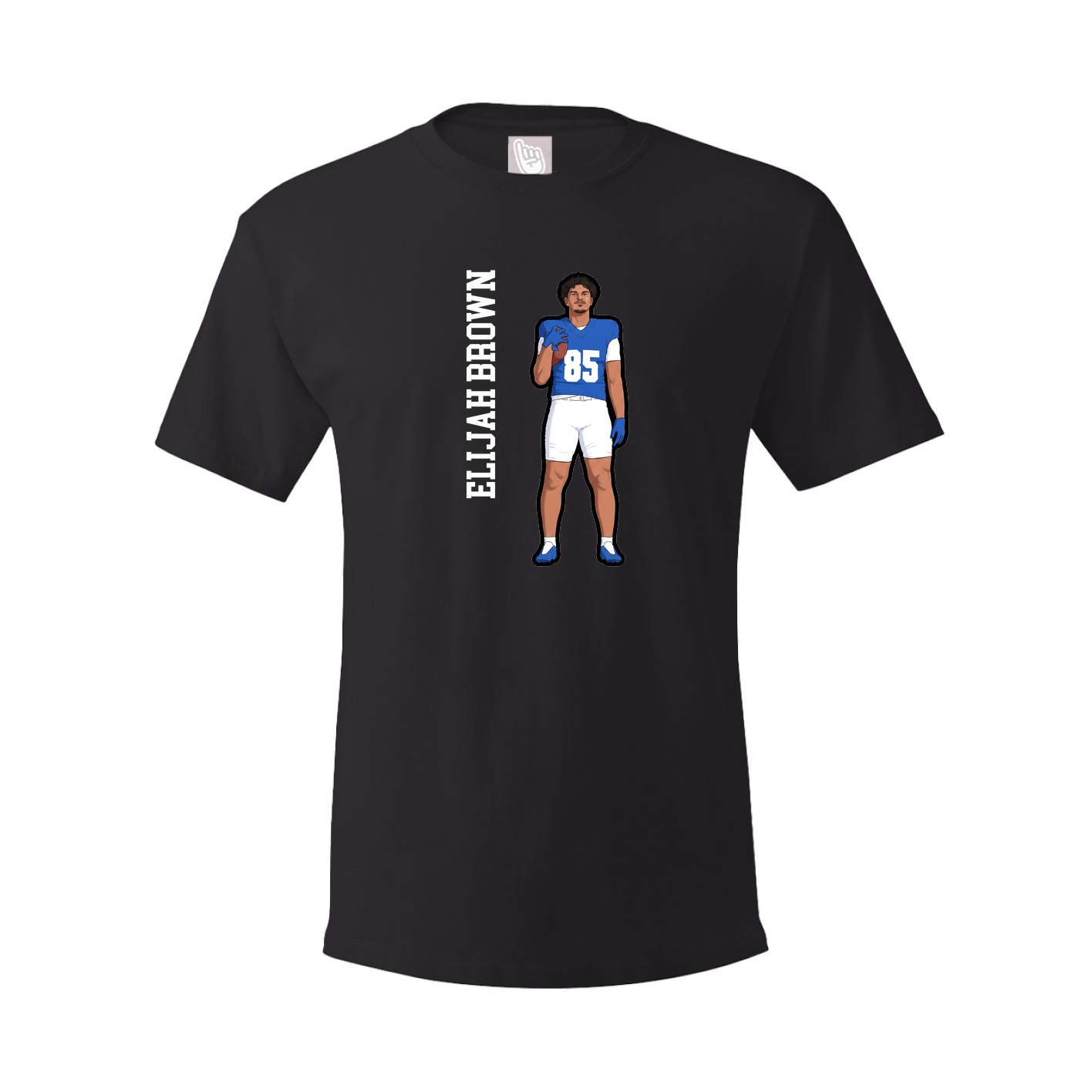 Youth Tee — Name Vertical in Black