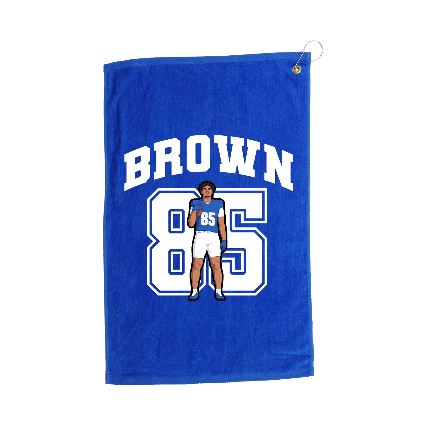 Golf Towel — Number in Royal