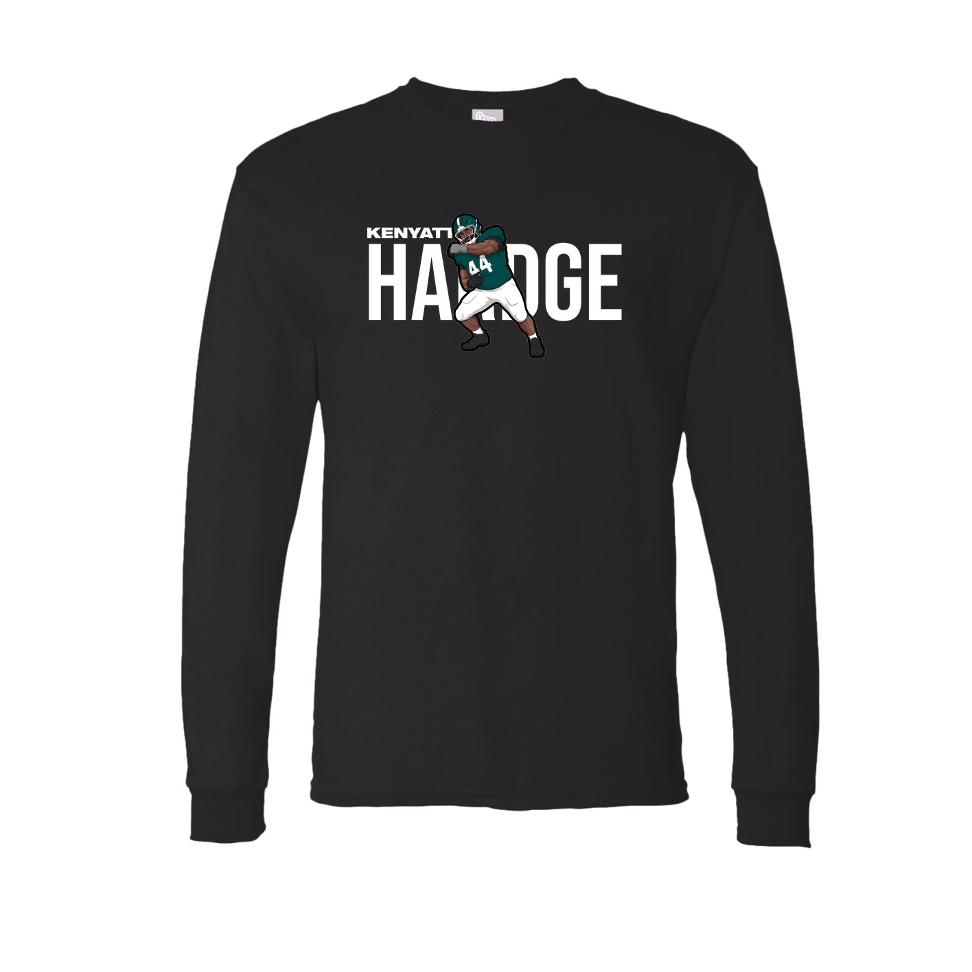 Long Sleeve Tee — Player Name in Black