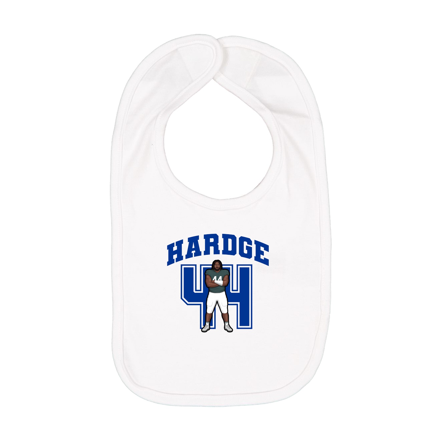 Infant Bib — Number in White