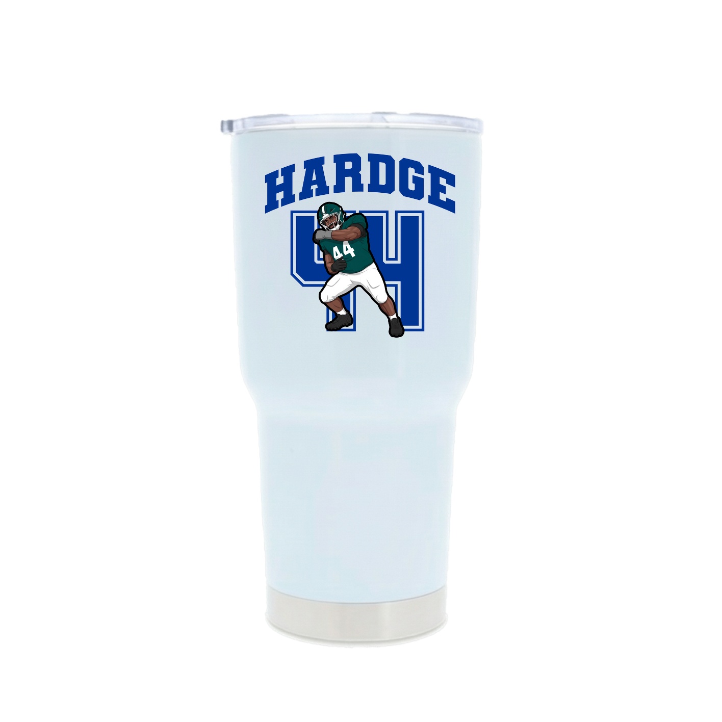 30oz Stainless Steel Tumbler — Number in White