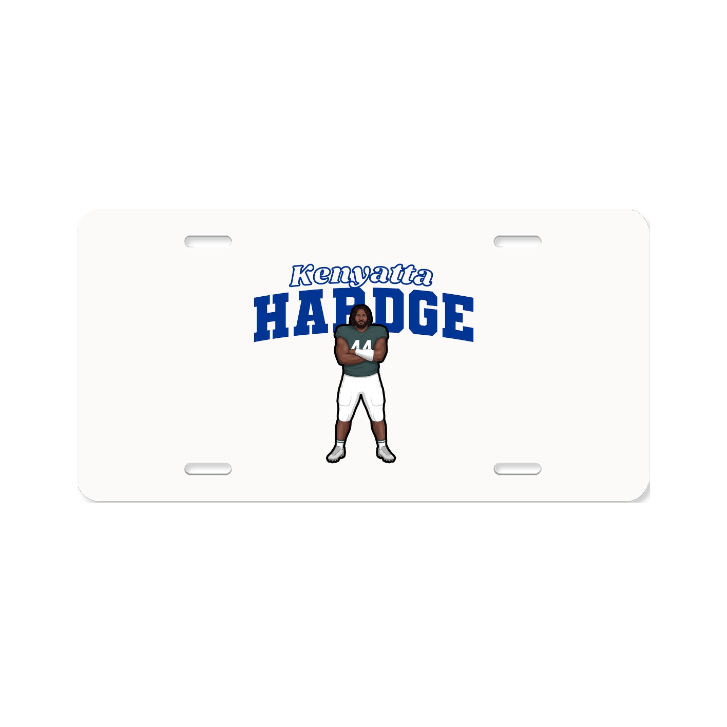 License Plate — Name Arch in Classic
