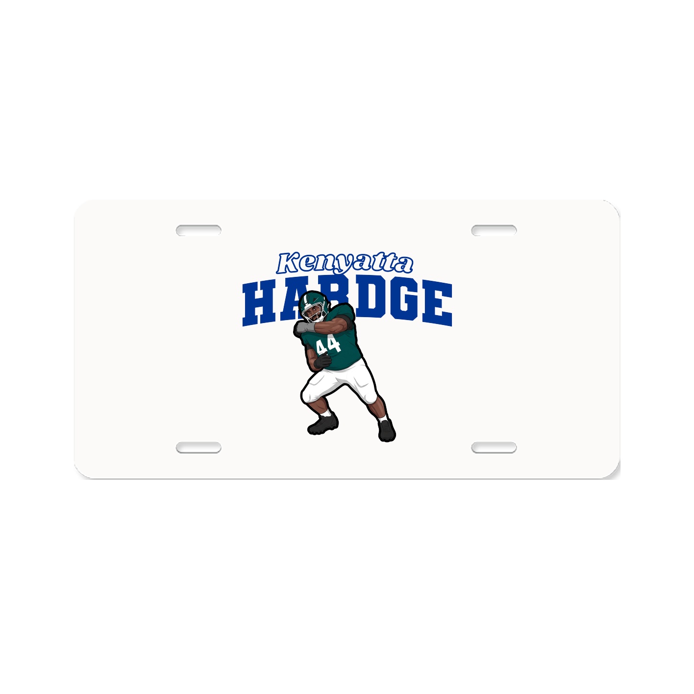 License Plate — Name Arch in Classic