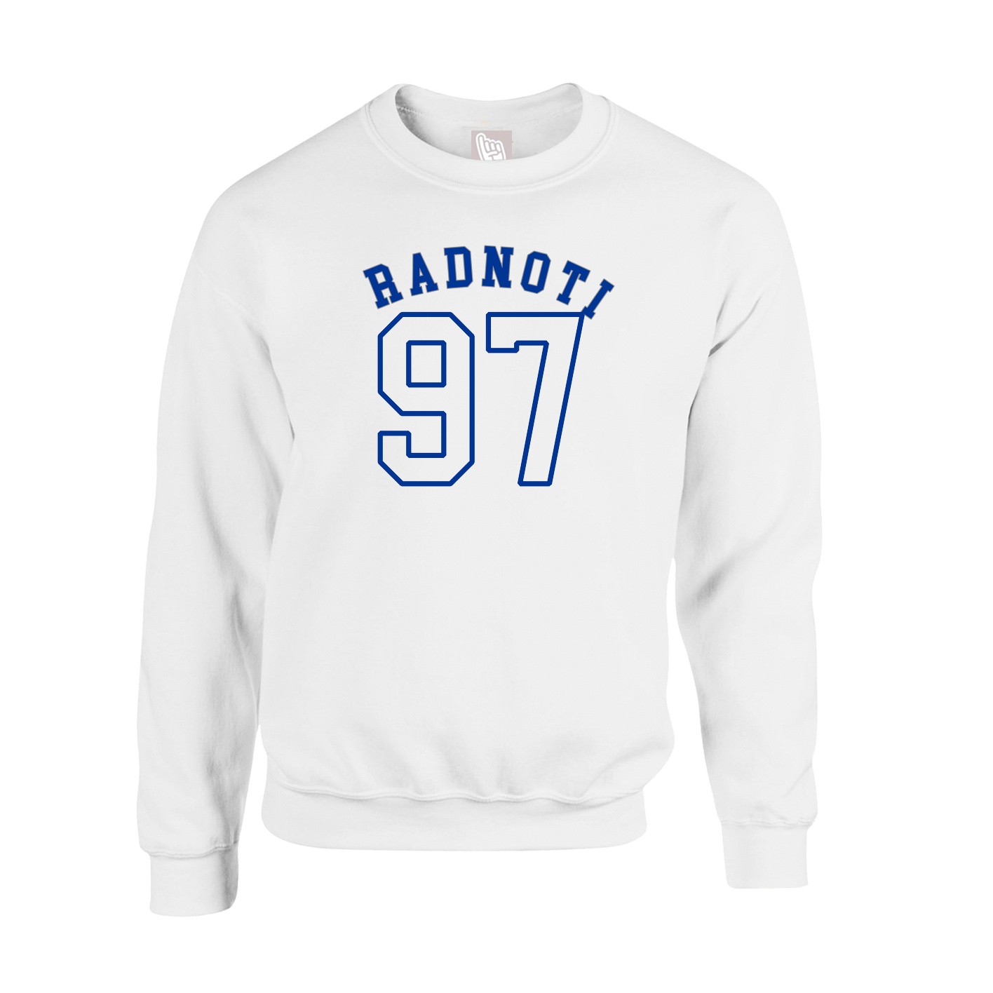 Fleece Crew — Shirsey Arch in White