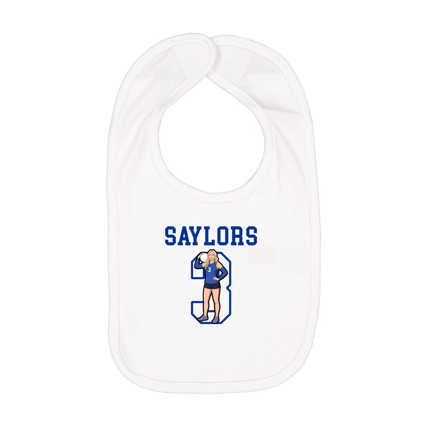 Infant Bib — Shirsey in White