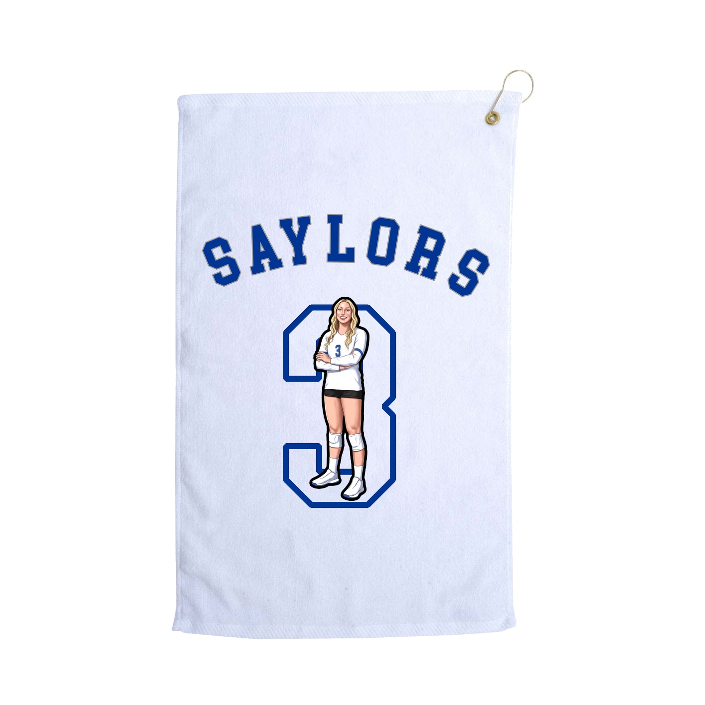 Golf Towel — Shirsey Arch in White