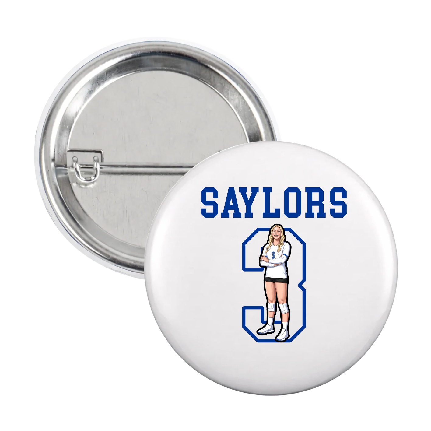 Game Day Button — Shirsey in White