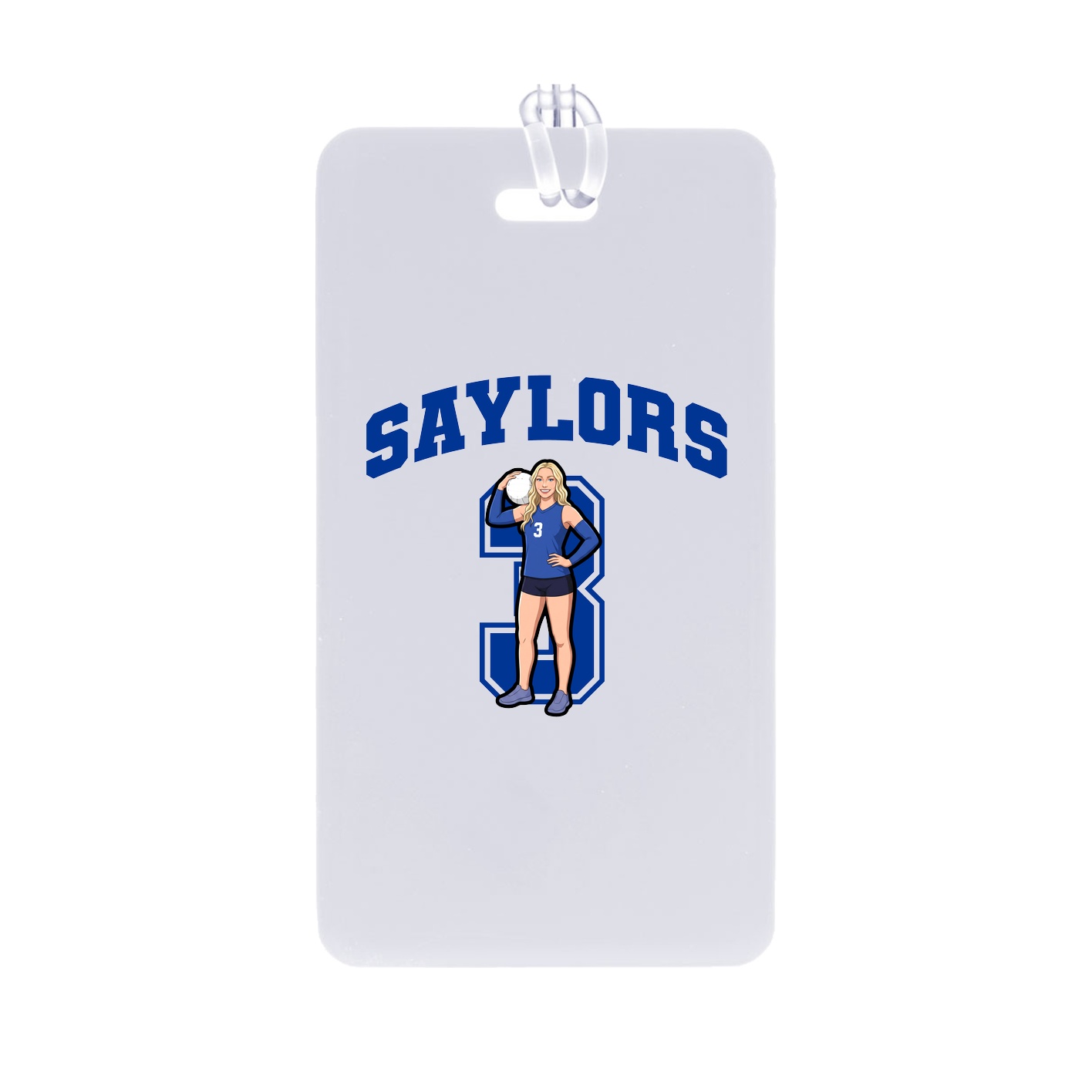 Bag Tag — Number in Classic