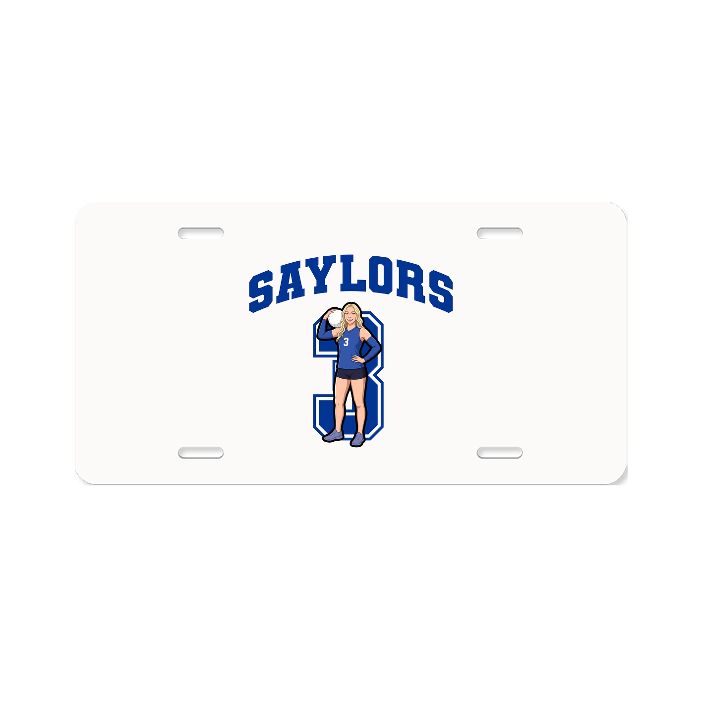 License Plate — Number in Classic