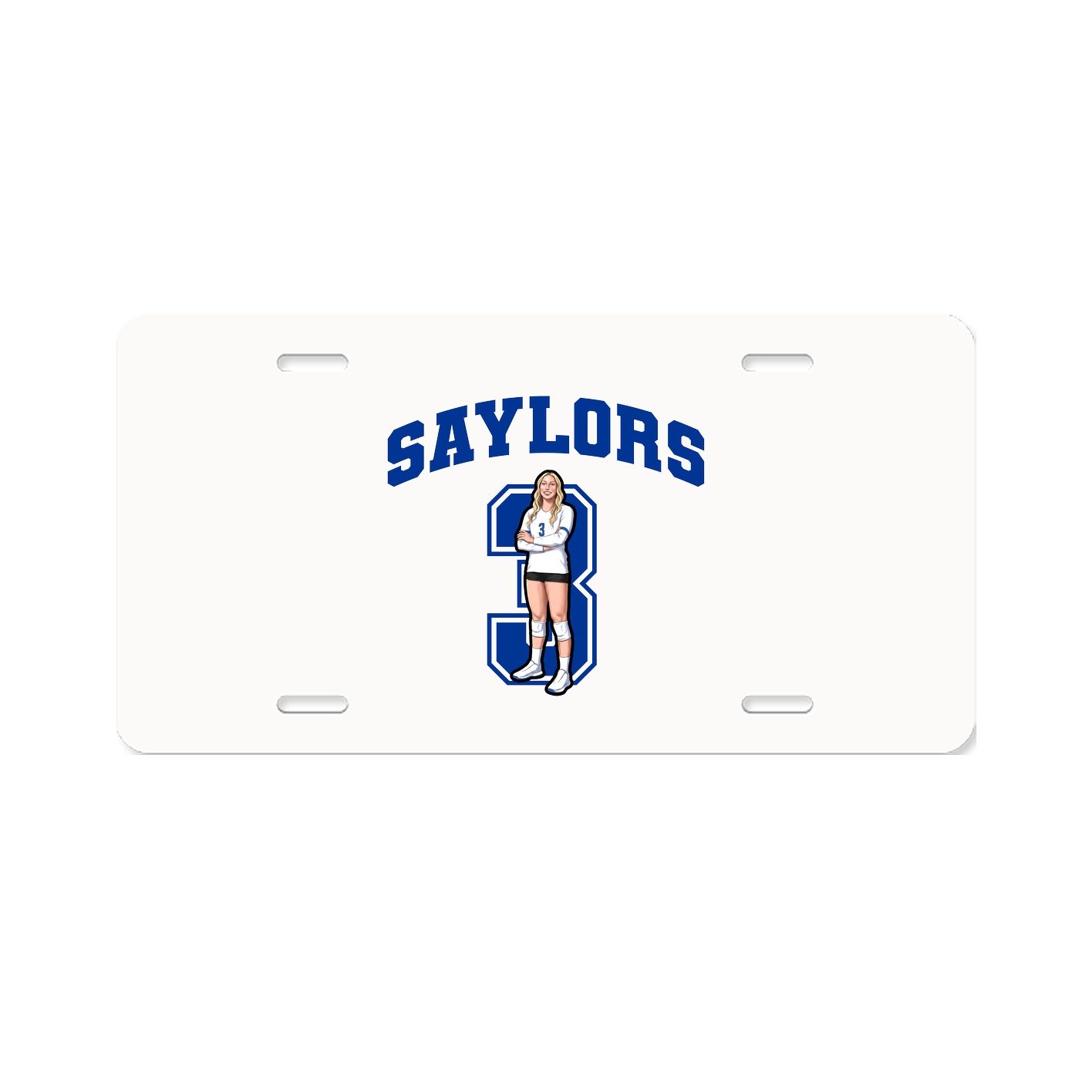 License Plate — Number in Classic