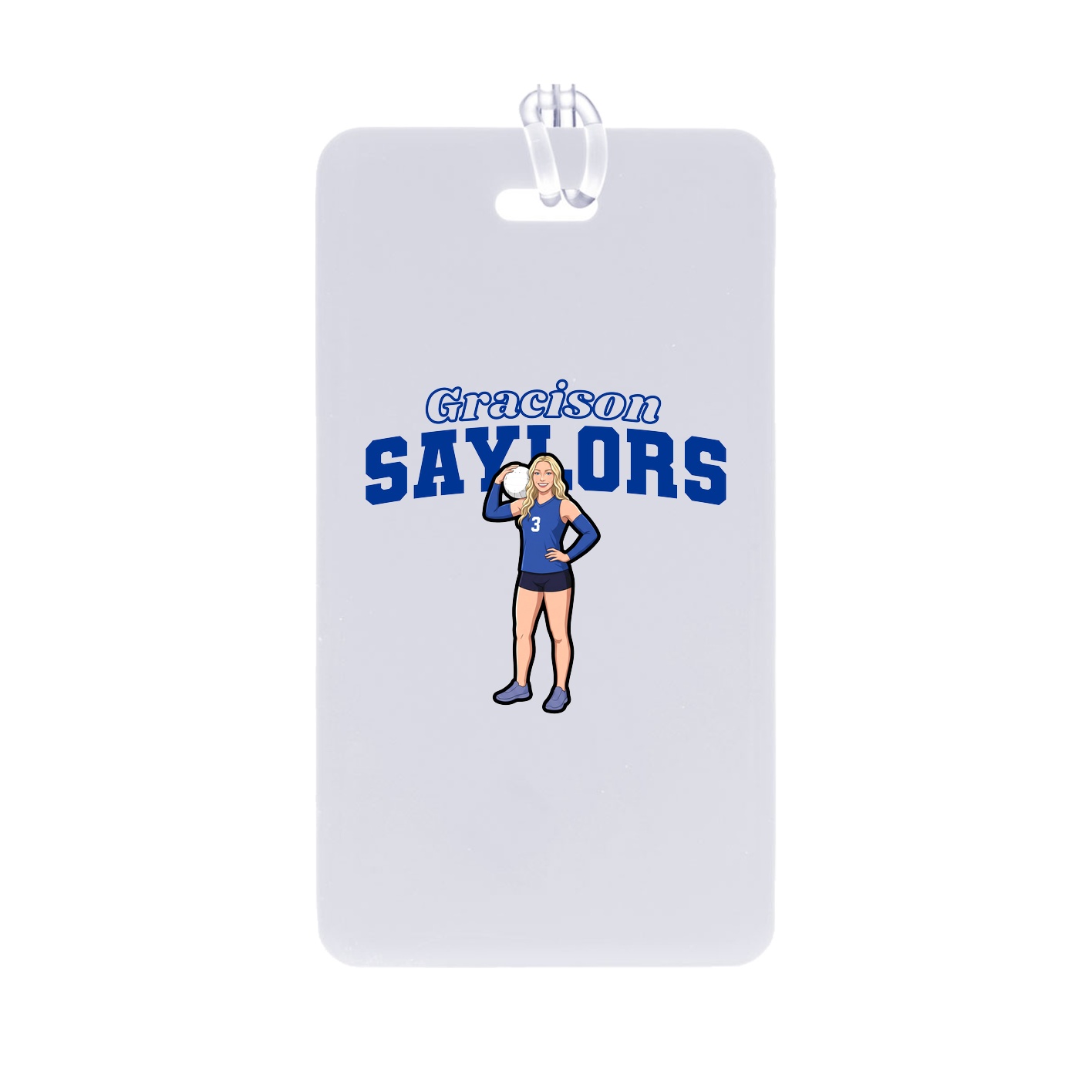 Bag Tag — Name Arch in Classic