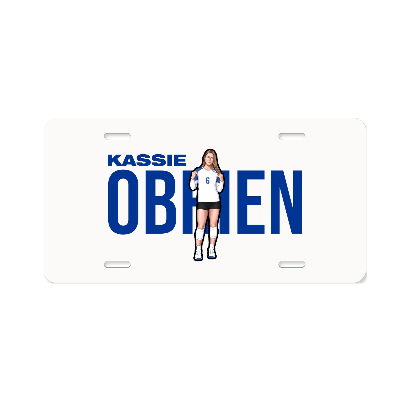 License Plate — Player Name in Classic