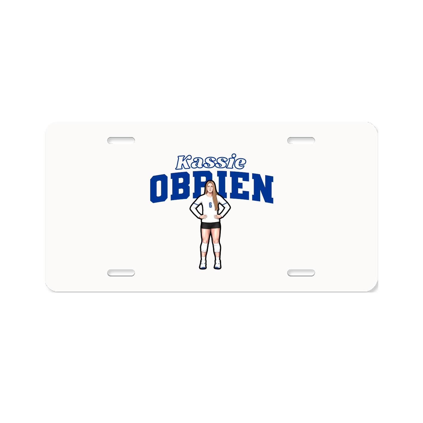 License Plate — Name Arch in Classic