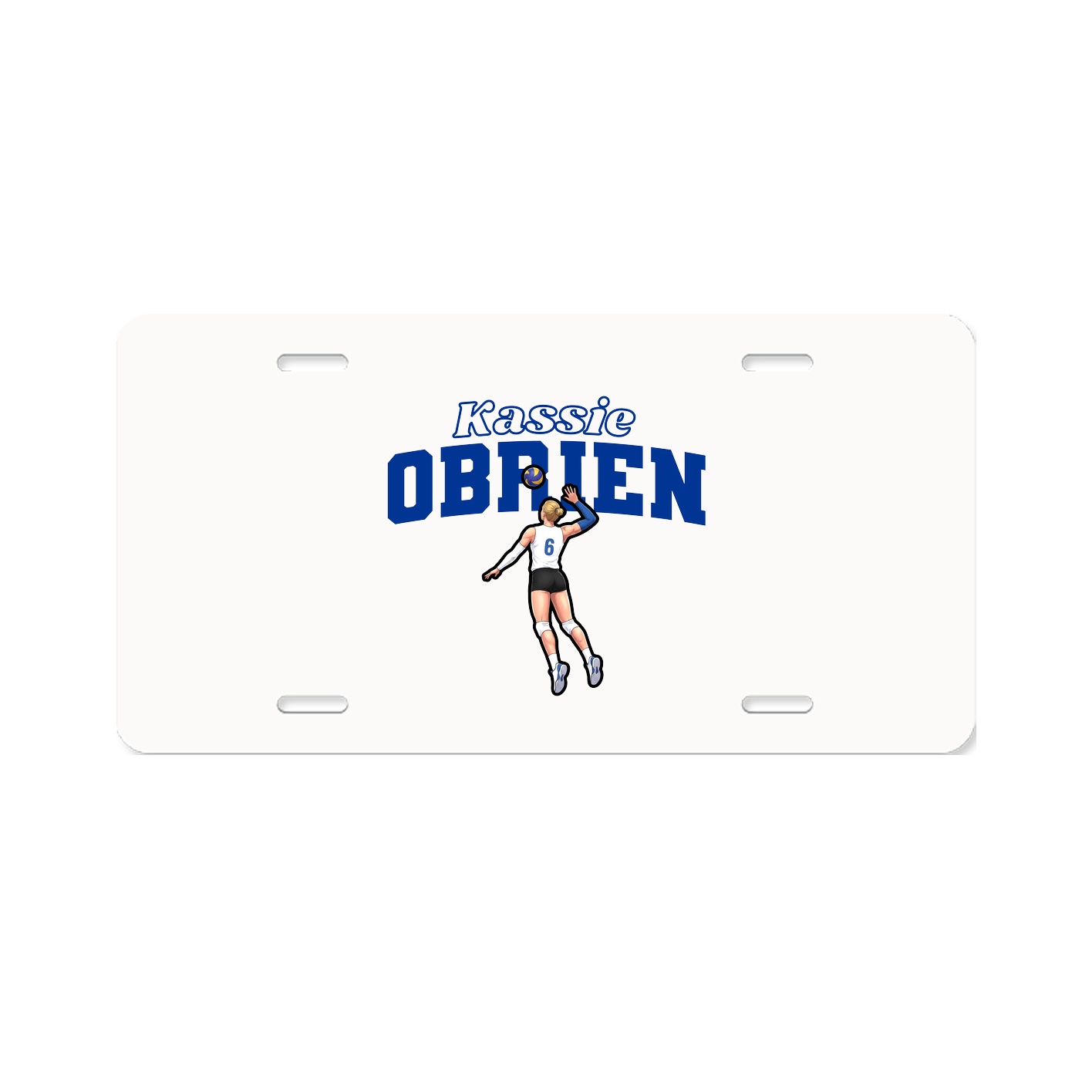 License Plate — Name Arch in Classic