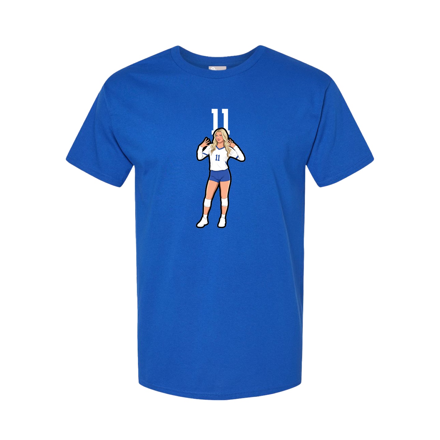 Youth Tee — Number Top in Royal