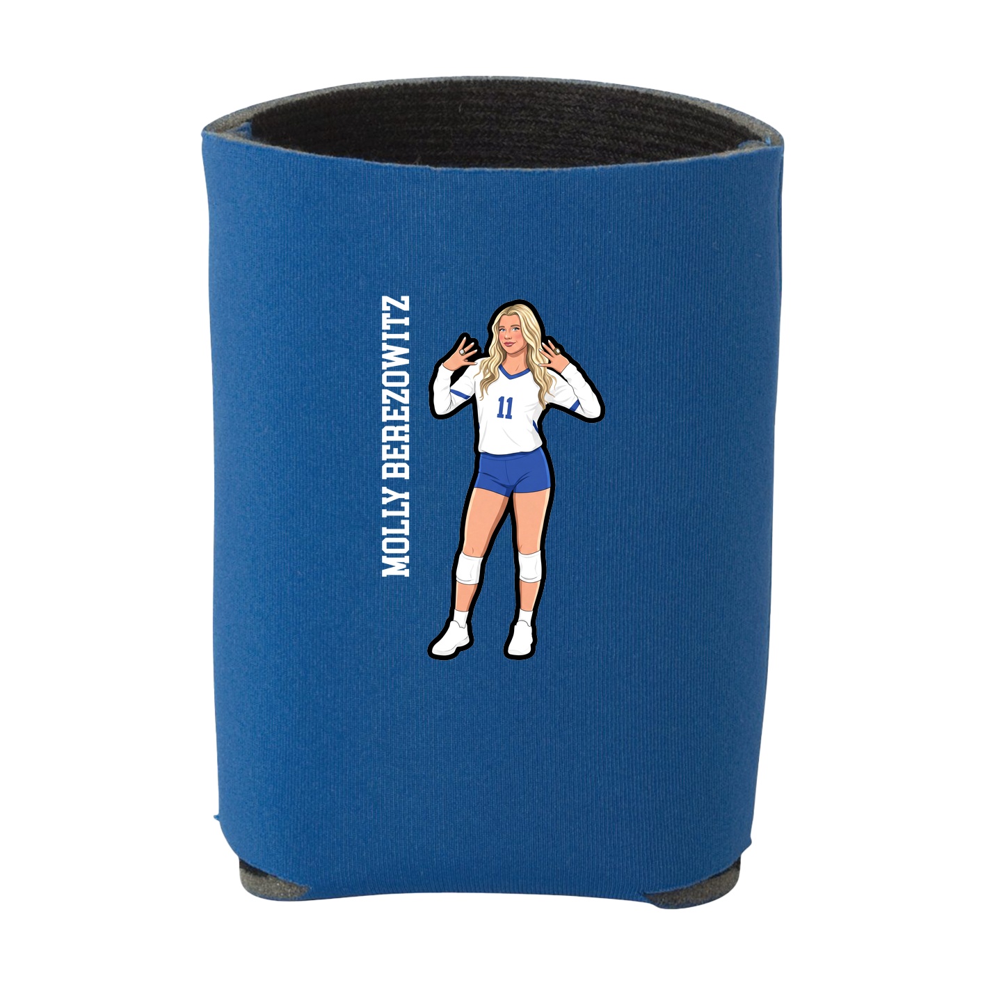 Can Holder — Name Vertical in Royal
