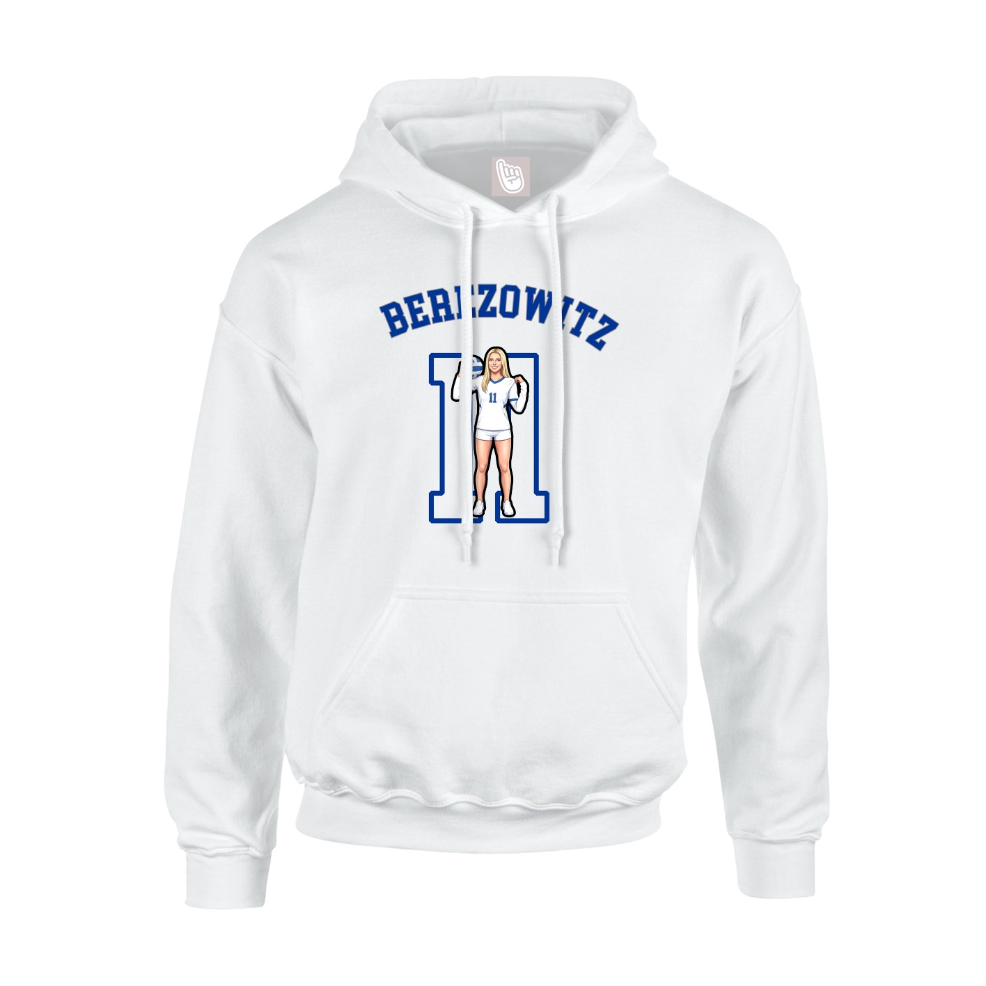 Hoodie — Shirsey Arch in White