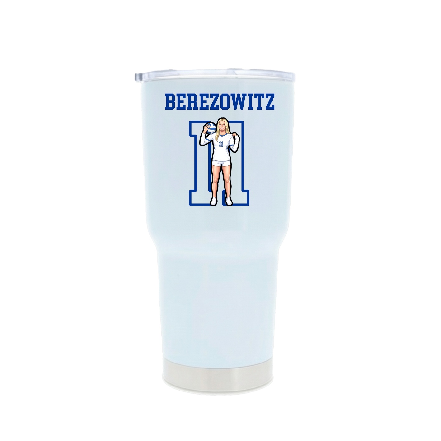 30oz Stainless Steel Tumbler — Shirsey in White