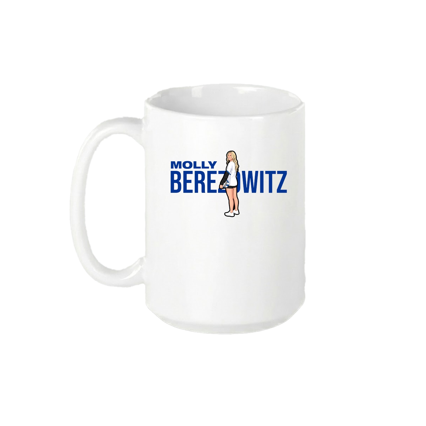 15oz Coffee Mug — Player Name in White