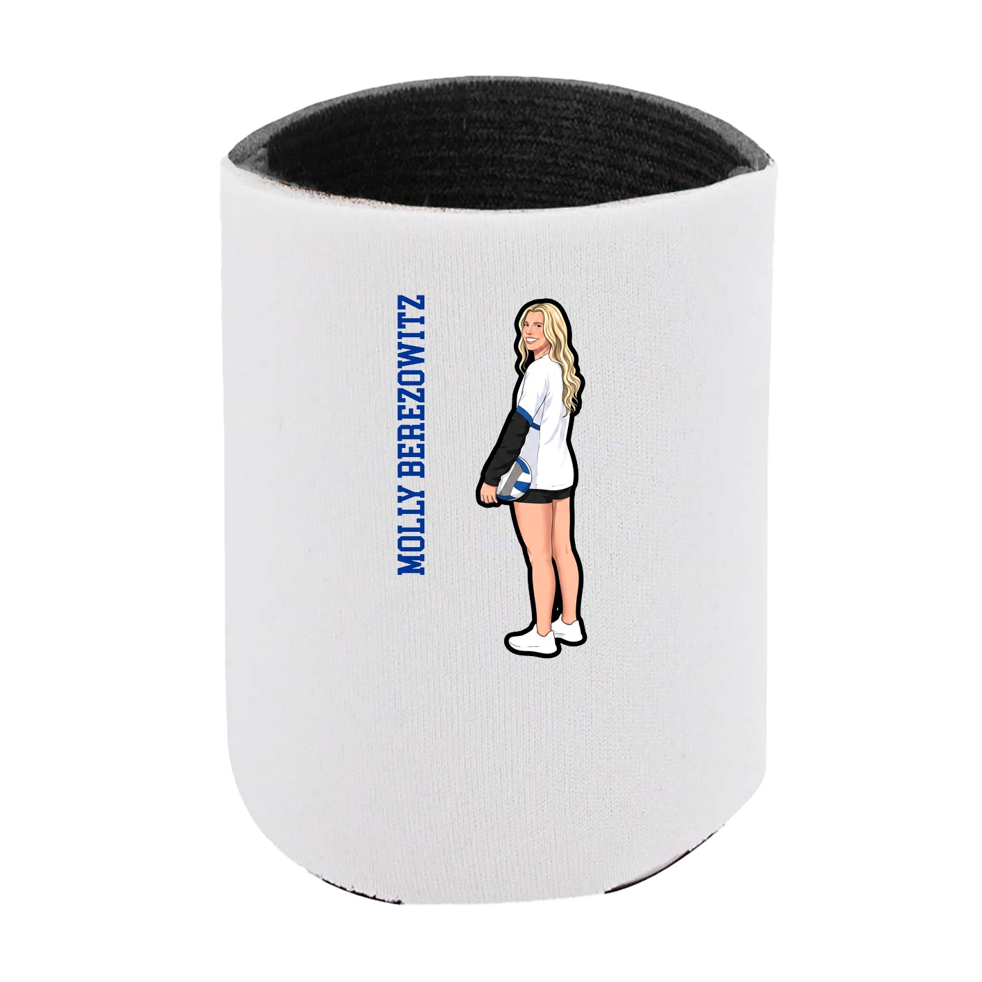 Can Holder — Name Vertical in White