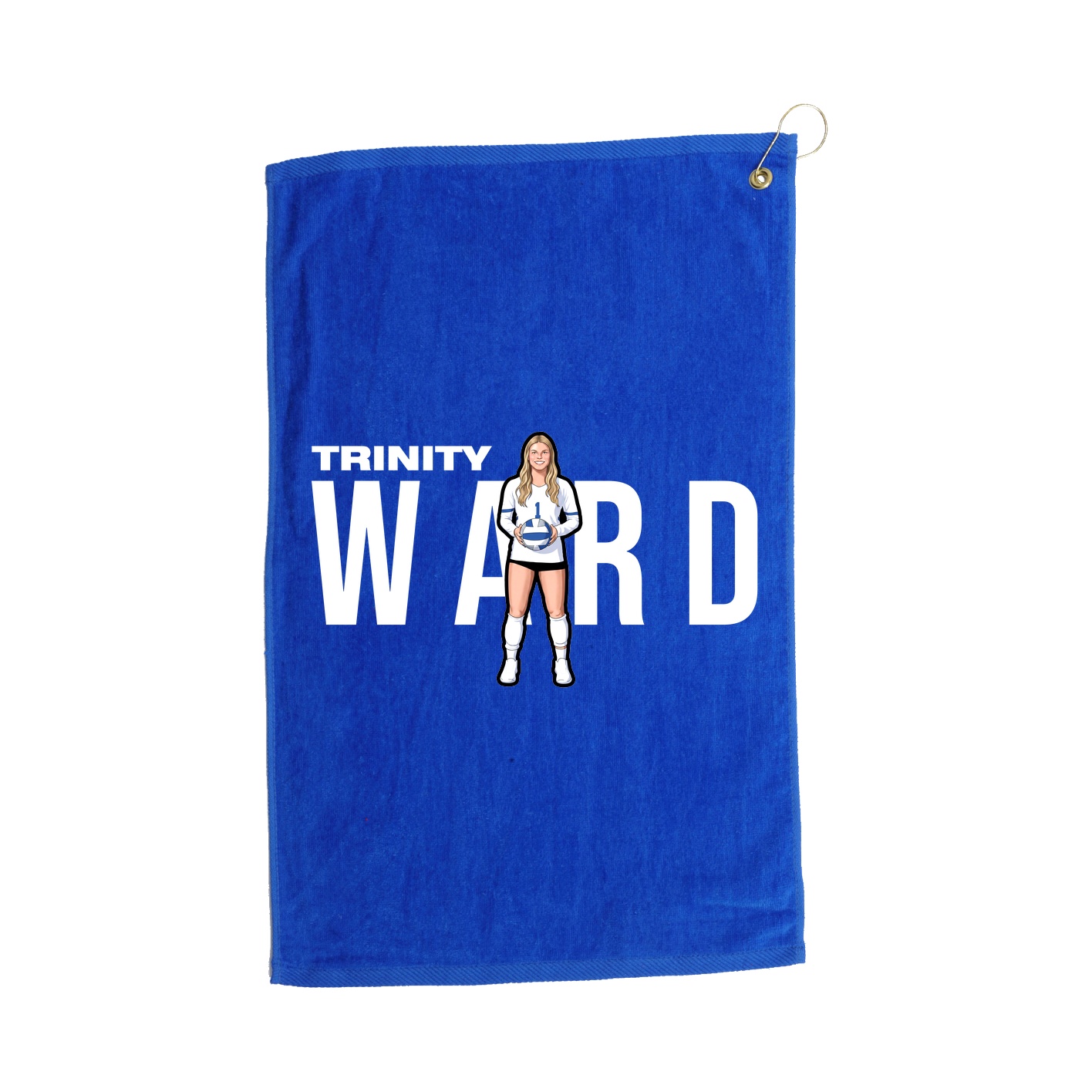 Golf Towel — Player Name in Royal