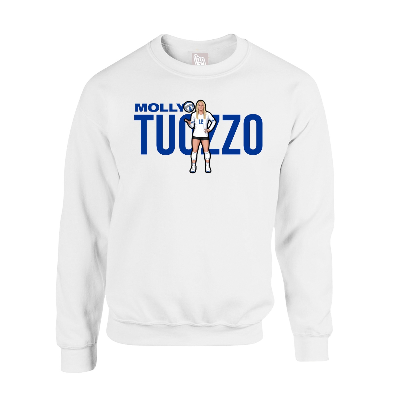 Fleece Crew — Player Name in White