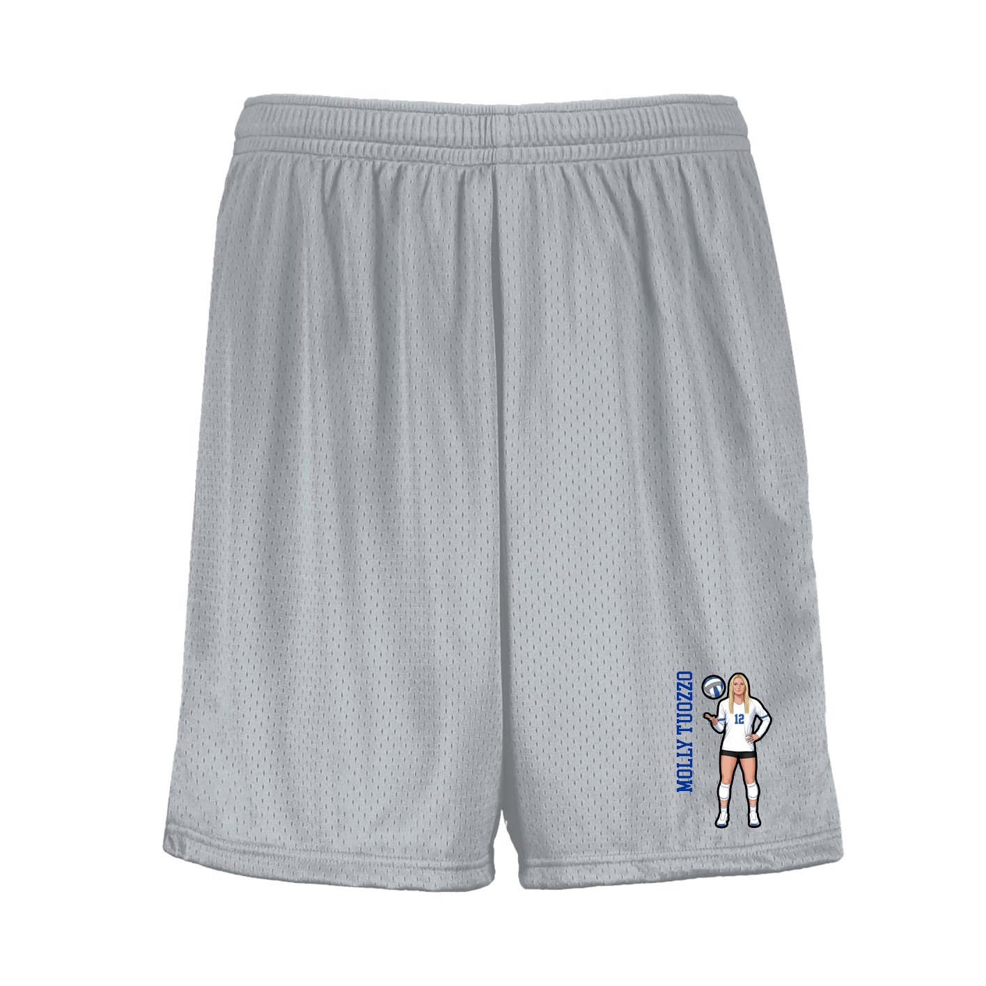Shorts — Name Vertical in Silver