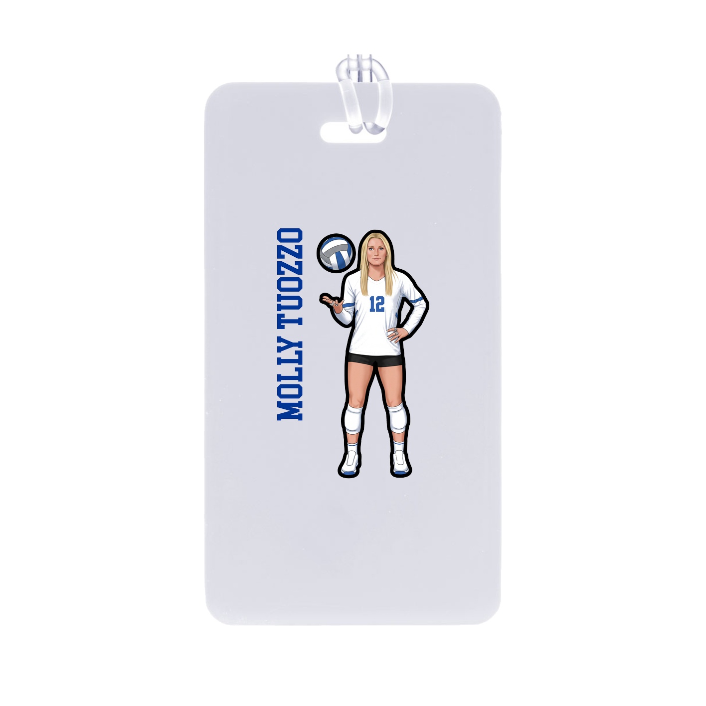 Bag Tag — Name Vertical in Classic