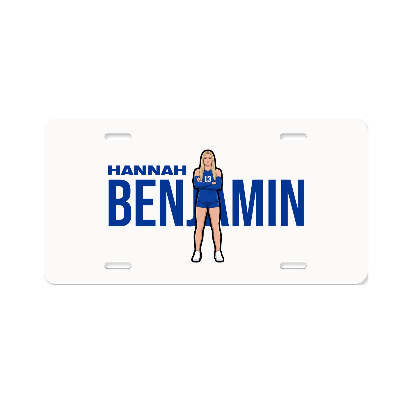 License Plate — Player Name in Classic