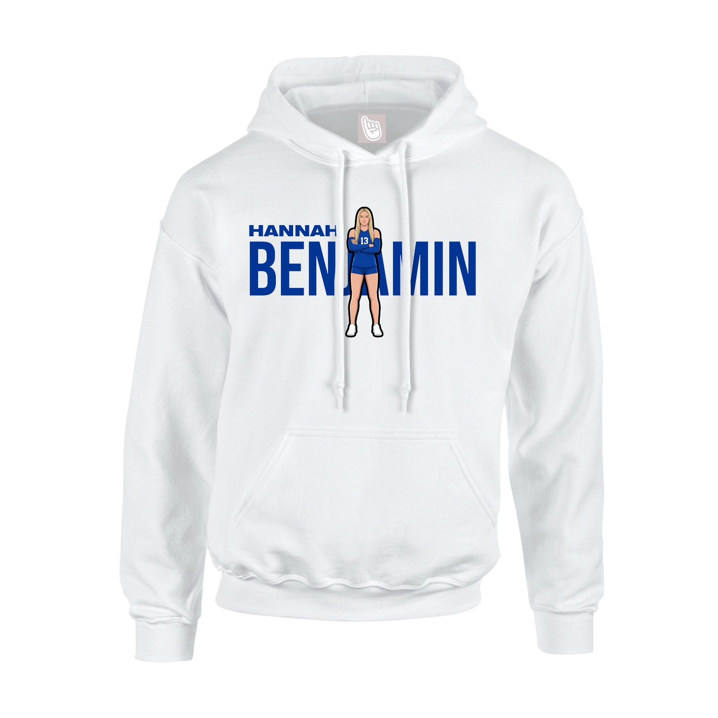 Hoodie — Player Name in White