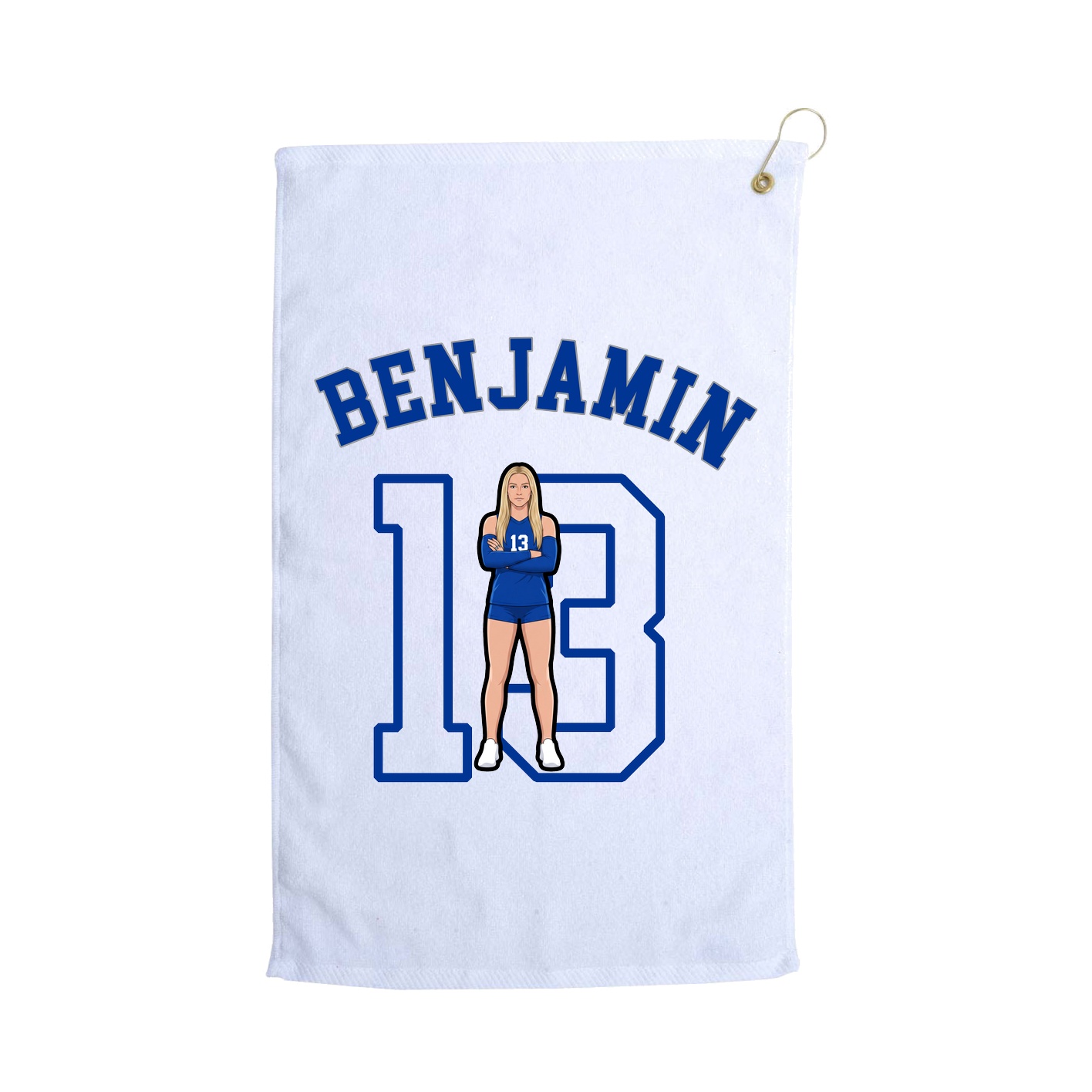 Golf Towel — Shirsey Arch in White