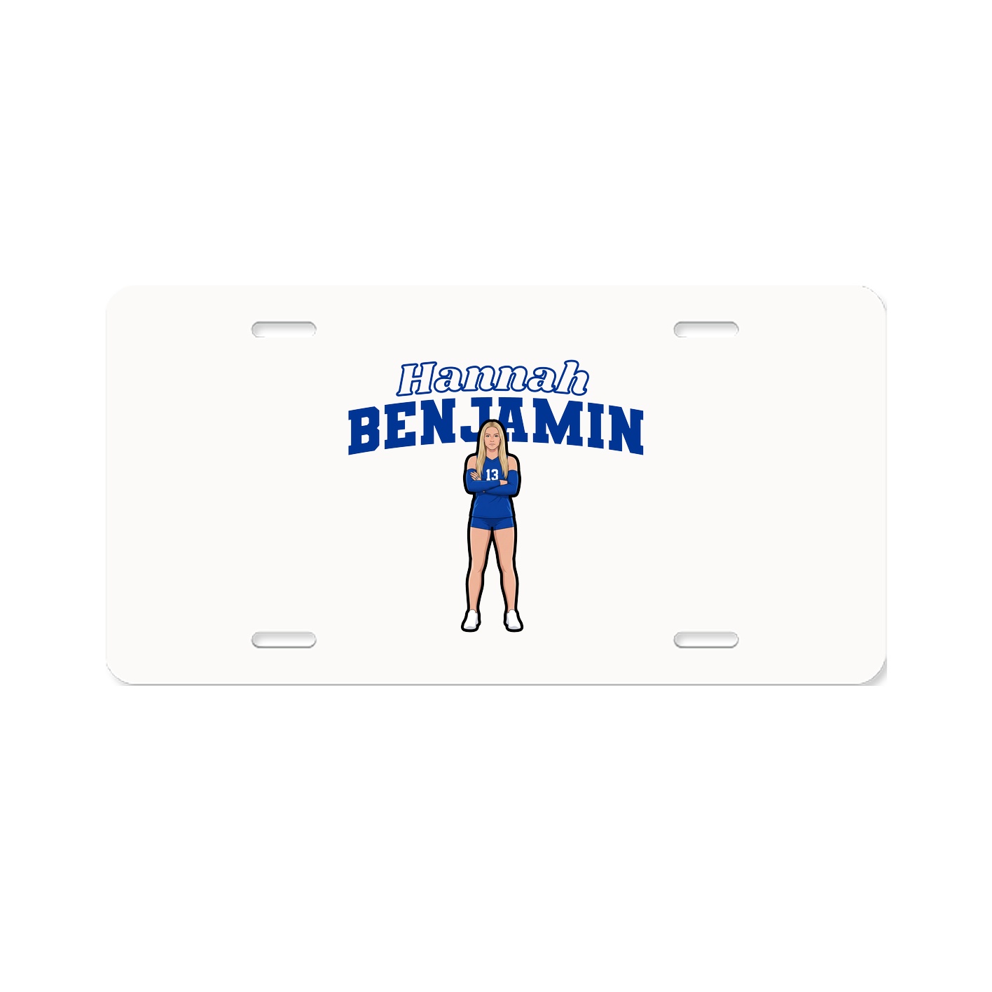License Plate — Name Arch in Classic