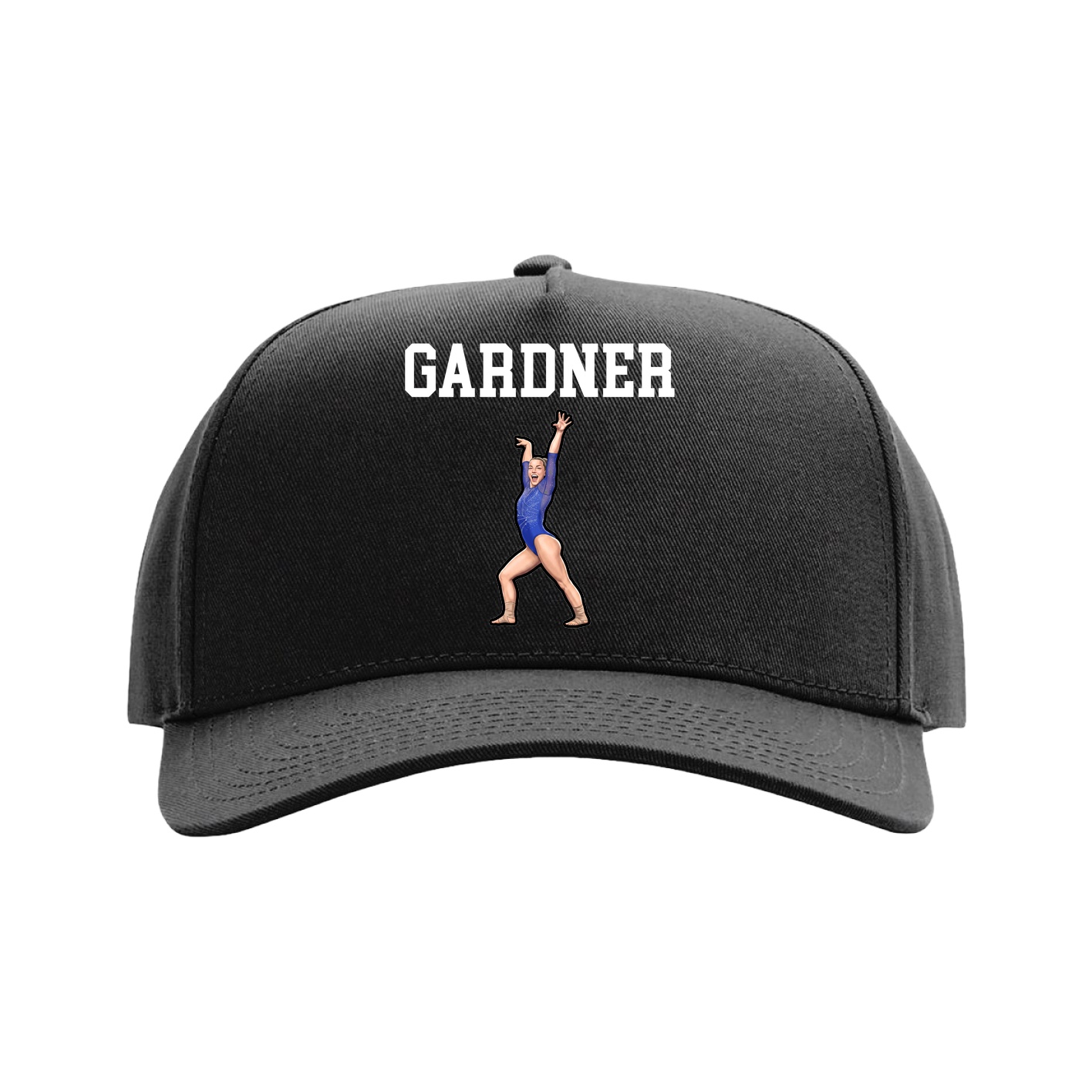Full Fabric Five-Panel Champ Cap — Shirsey in Black