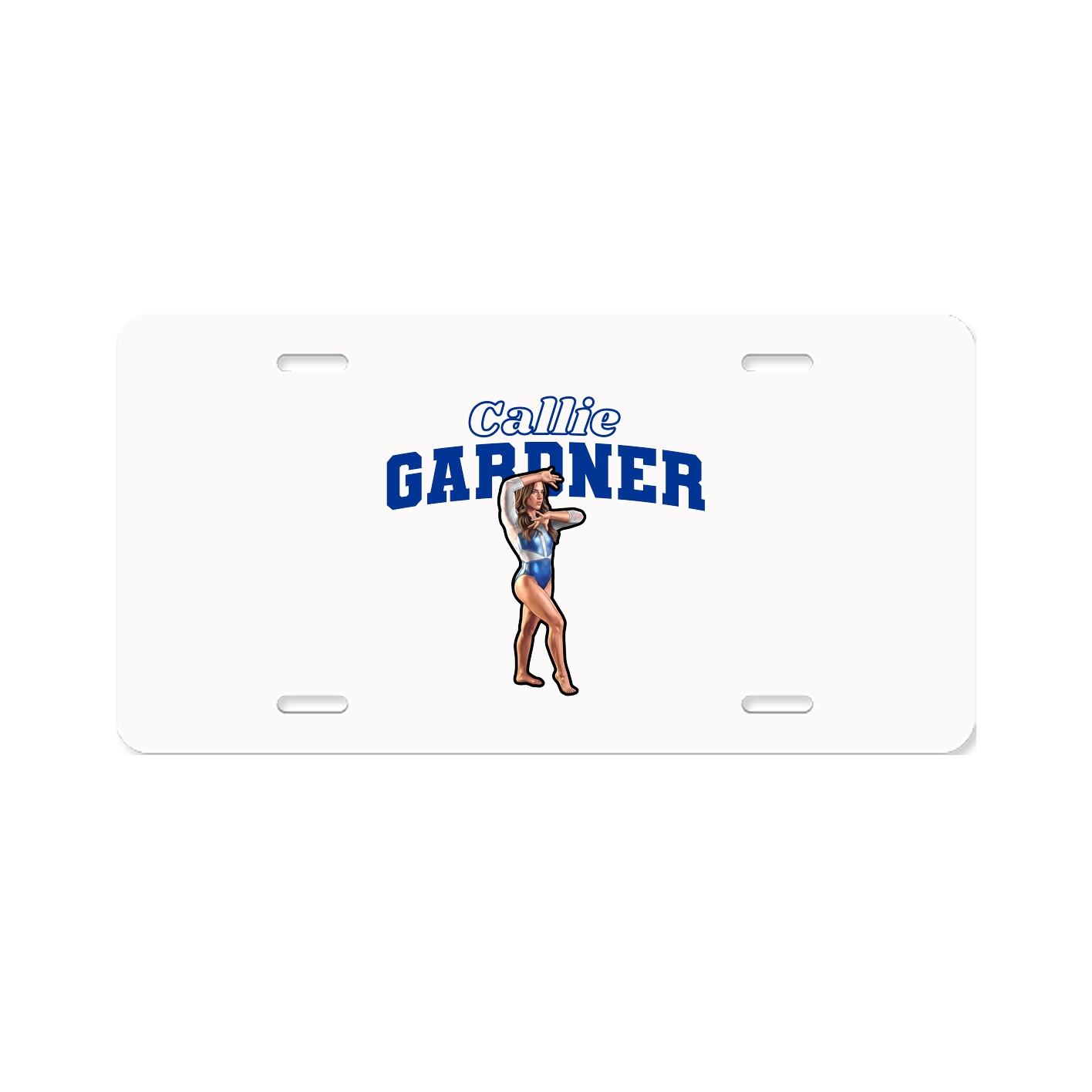 License Plate — Name Arch in Classic