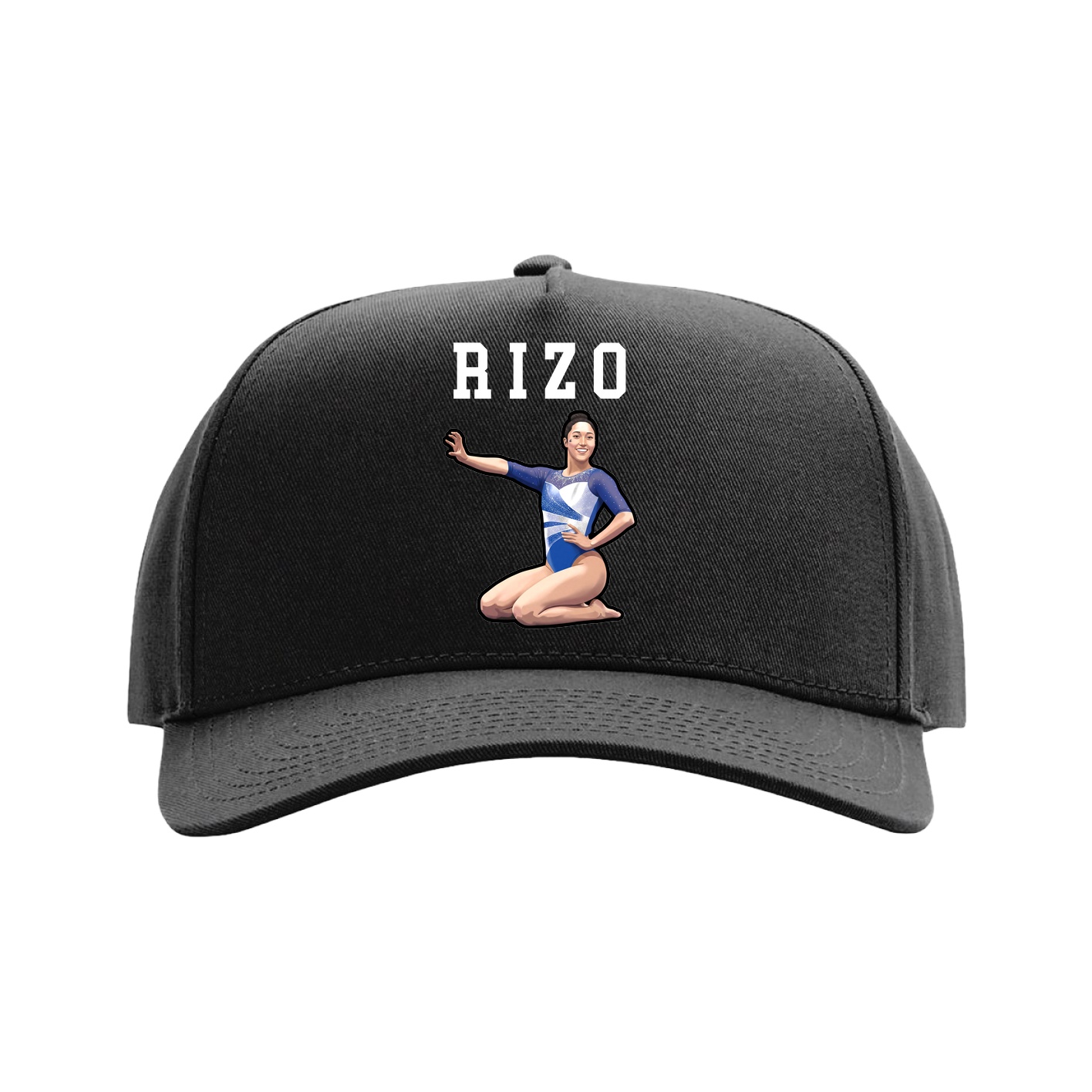 Full Fabric Five-Panel Champ Cap — Shirsey in Black