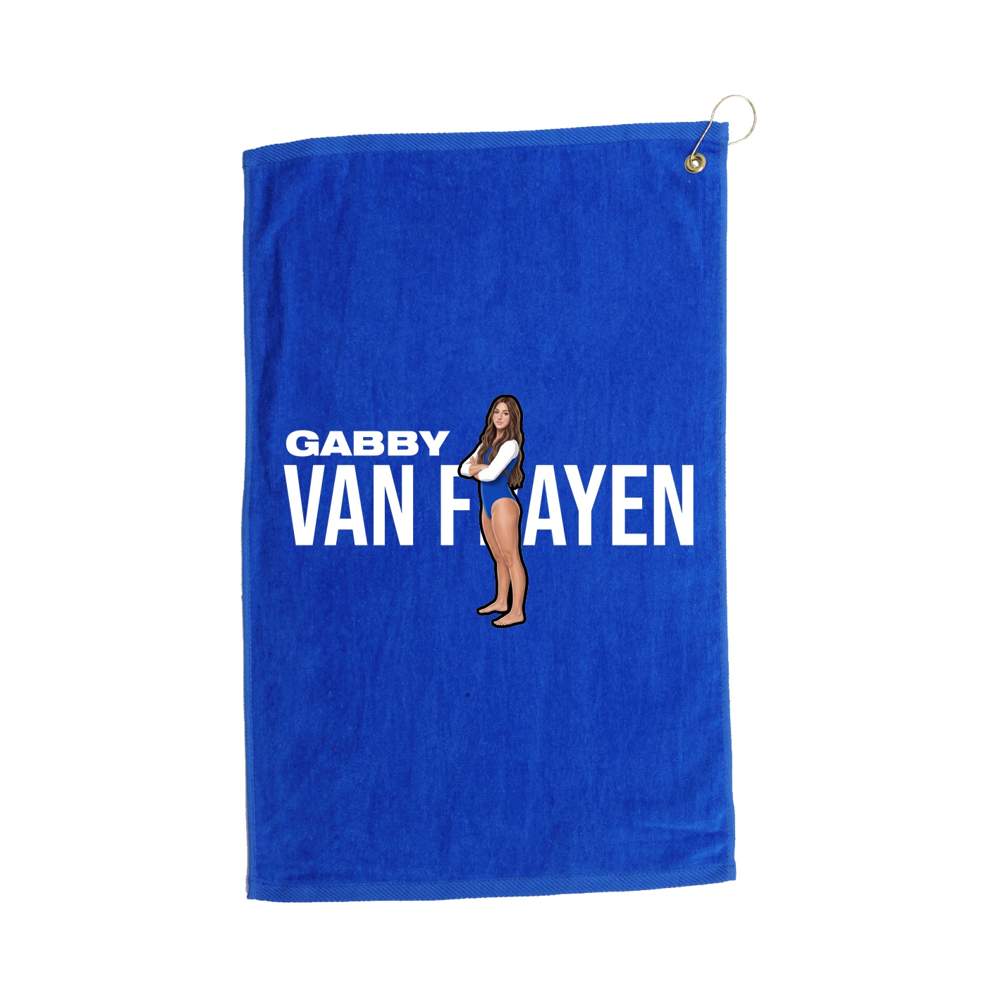 Golf Towel — Player Name in Royal