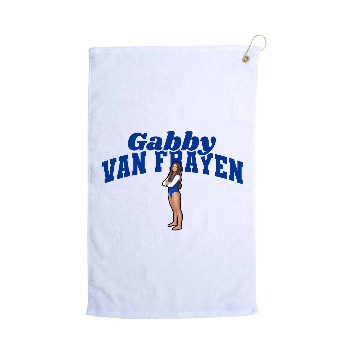 Golf Towel — Signature Arch in White