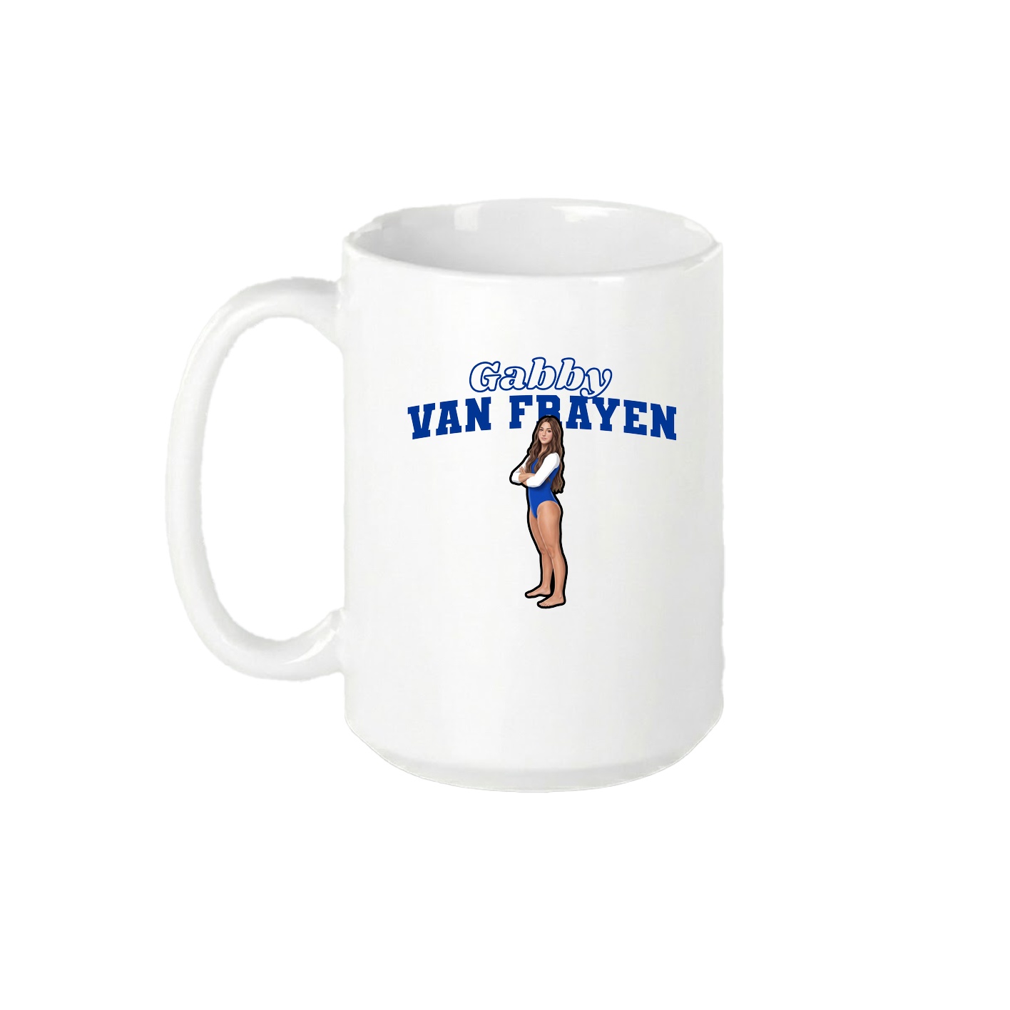 15oz Coffee Mug — Name Arch in White